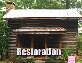 Historic Log Cabin Restoration  Hampton, Virginia